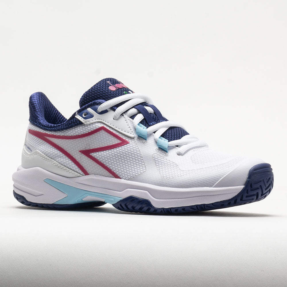 Diadora Trofeo 2 AG Pickleball Women's  White/Blueprint/Pink Yarrow