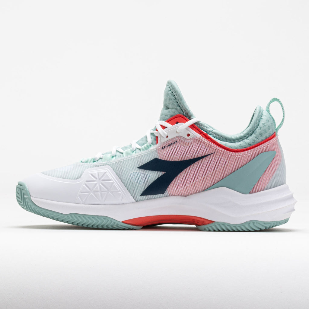 Diadora Speed Blushield Fly 4+ Clay Women's  White/Blue/Surf Spray