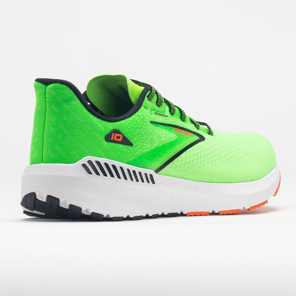 Brooks Launch GTS 10 Men's  Green Gecko/Red Orange/White