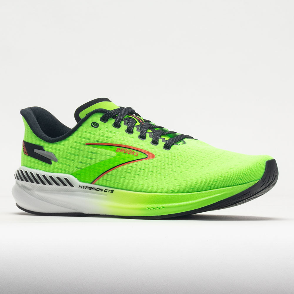Brooks Hyperion GTS Men's  Green Gecko/Red Orange/White